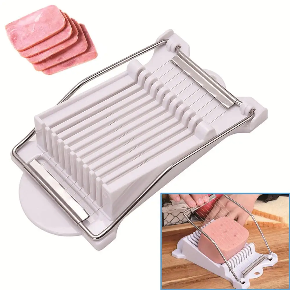 Multifunctional Stainless Steel Lunch Meat Slicer Ham Banana Fruit Egg Cut Divider Home Kitchen Cutting Tools | Дом и сад