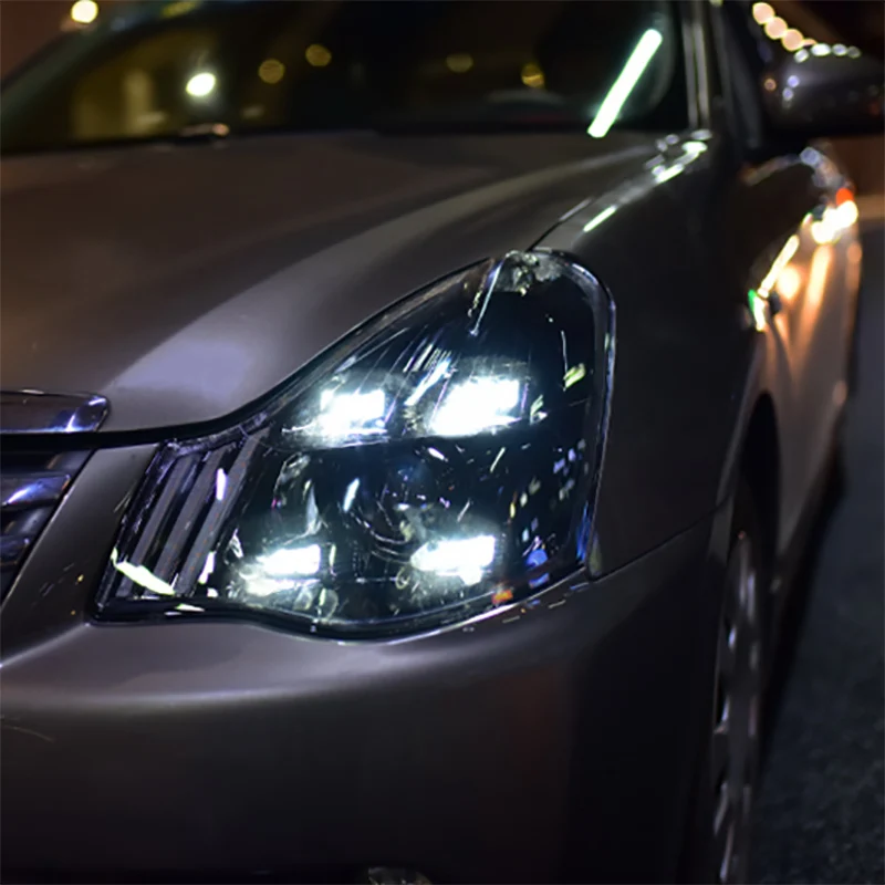 Автомобильные фары Cellacity для классического 2008- Nissan Sylphy, Головной фонарь, светодиодный, DRL, объектив, налобный фонарь H7 D2H HID