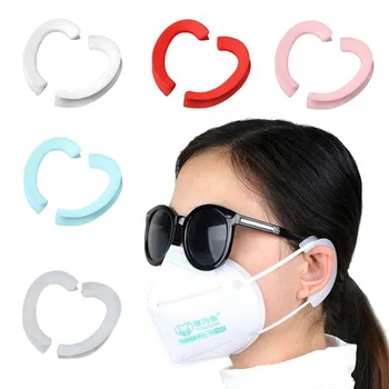 

2pcs/ 10Pcs Silicone Face Mask Ear Hooks Cover Soft Comfortable Ear Protection Hook Earbud Gel Protective Mask Accessories
