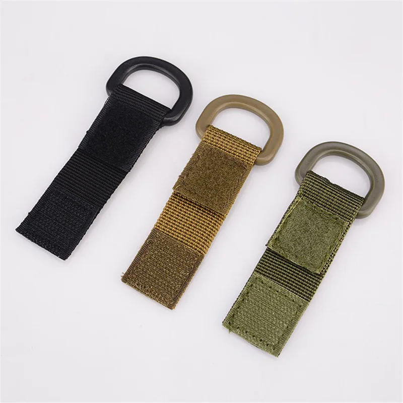 

Outdoor Tactical Nylon Ribbon Small Buckle Multi-functional Mountaineering Buckle Tactical Bag Hook Keychains for Backpacks
