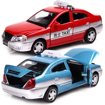 

25023 classic TAXI1/32 Scale Model Diecast Metal Car Model Toy For kids Gift Collection Original Box Pull back sound and light