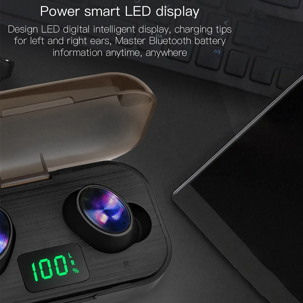 Беспроводные наушники VOBERRY, мини гарнитура, Bluetooth, спортивные наушники, зарядный чехол, наушники-вкладыши, Auriculares, Bluetooth Inalambrico