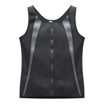 

Europe And The United States Large Size Sweat Suit Men'S Zipper Vest Wicking Body Abdomen Shirt Sleeveless Men'S Back
