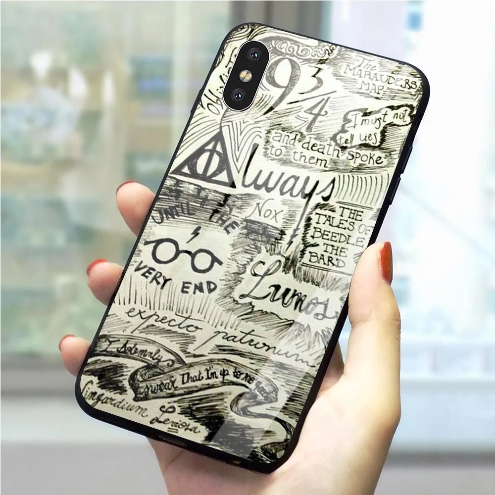 Чехол для телефона Deathly hесть iPhone 5 5S SE Обложка Xs Max XR X 6 6S 7 8 Plus закаленное стекло