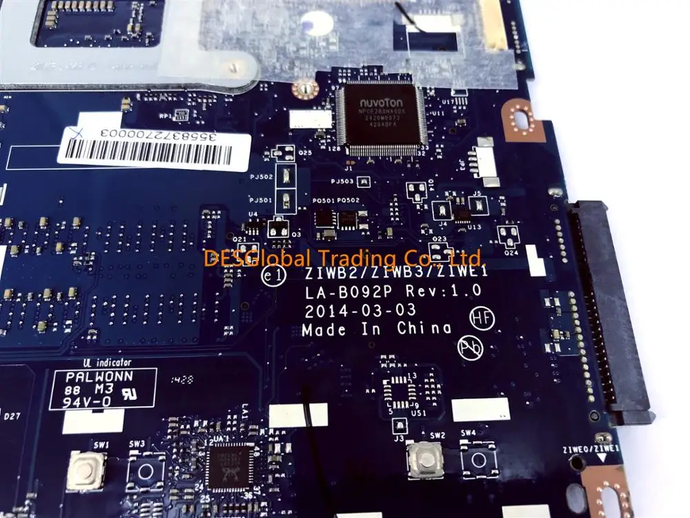Best  For Lenovo B50-70 B50-80 Laptop Motherboard I5-4210U SR1EF ZIWB2/ZIWB3/ZIWE1 LA-B092P Mainboard 100