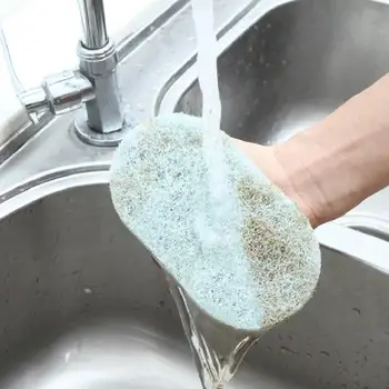 

Cleaning Brush Household Cooktop With Handle Decontamination Cleaning Wipe Soft Sponge Magic Water-absorbing Pot Washing Brush
