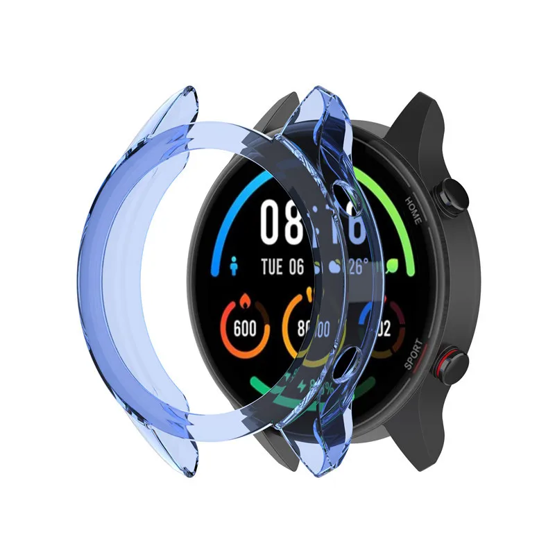 Protective Case for Xiaomi Mi Watch Color Sport Soft TPU Shell Bumper Protector for Xiaomi Watch Color Global Case Cover 