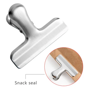 

10pcs Heavy Duty Stainless Steel Food Bag Sealing Clips Coffee Bag Air Tight Seal Grips Clamp