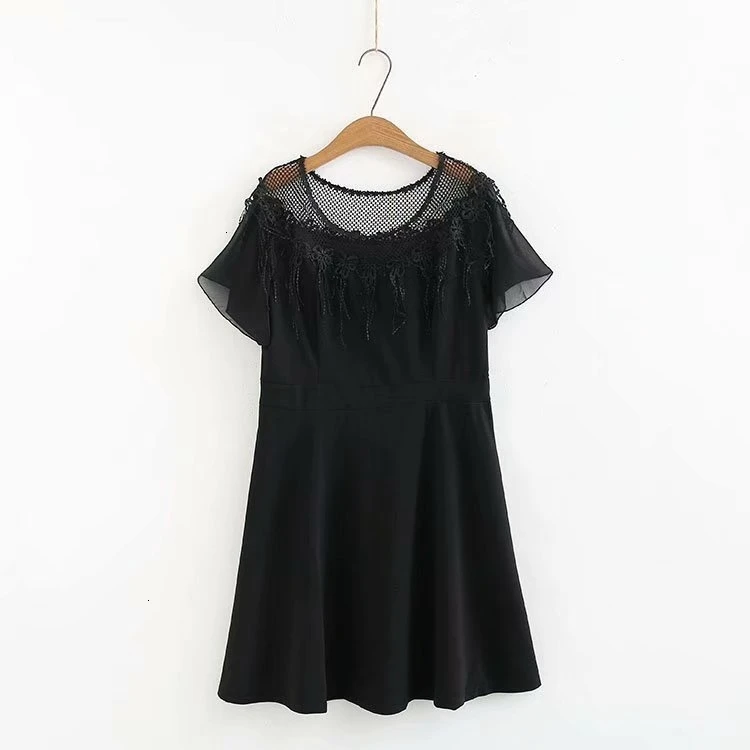 

Plus Size Women Elegant Edge Coffin Clothing Evening Flowers Mini Clothes