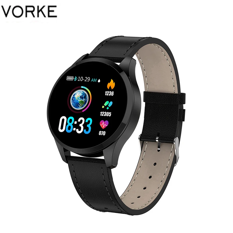Vorke VKT18 Смарт-часы 1,22 дюймов ips экран Smartwatch пульсометр кровяное давление монитор сна модный смарт-браслет