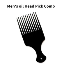 

Black Plastic Afro Wide Teeth Brush Pick Comb For Curly Insert Hair Tool Salon Hairdressing Styling Long Tooth Comb