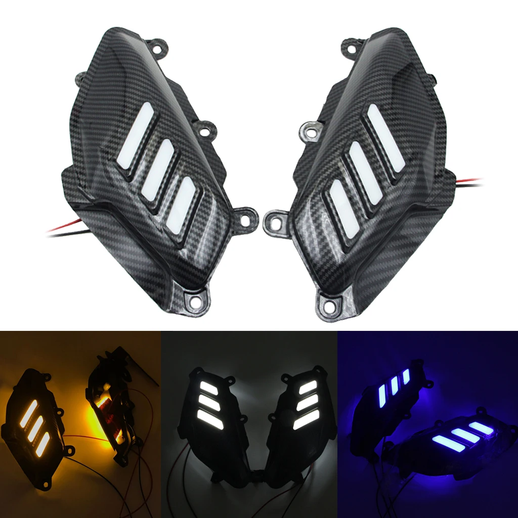 Задняя боковая Защитная крышка мотоцикла w/ LED подходит для Yamaha Nmax 155 17-19 |