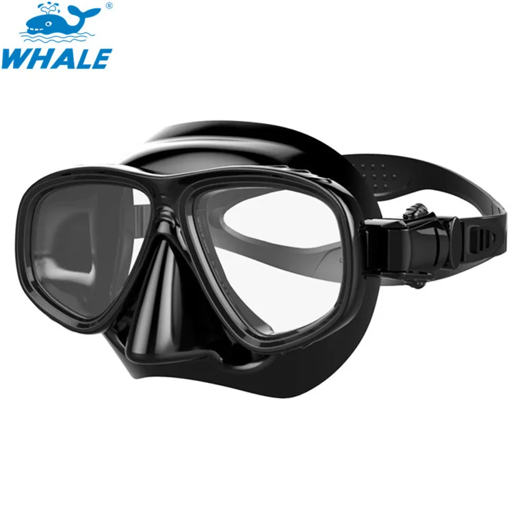 Whale Diving Mask Big Box Anti-fog Mask Adult Snorkeling Sambo Set Mask Silica Gel Diving Glasses