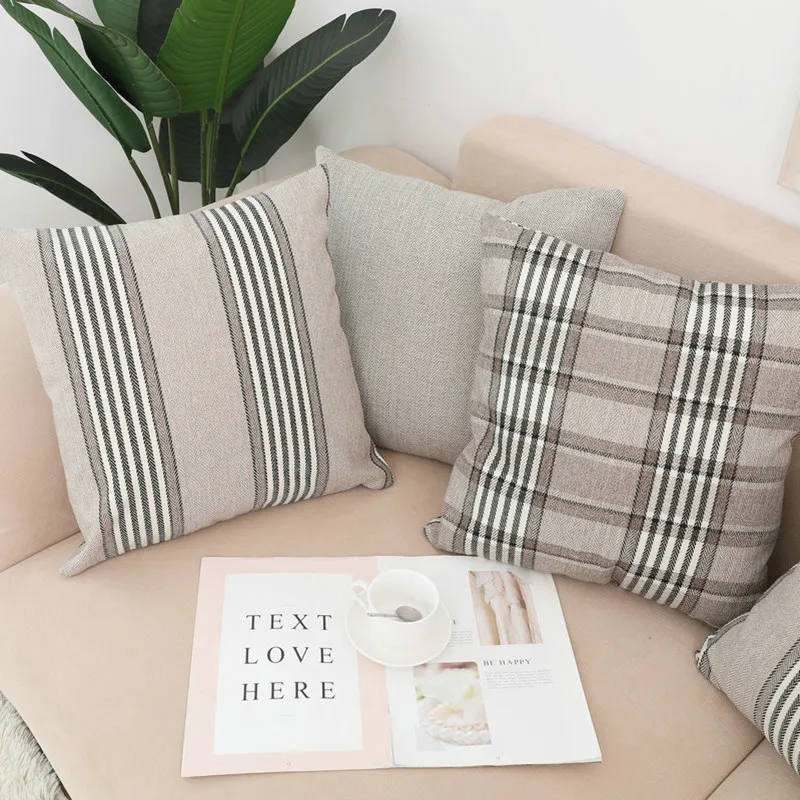 

Pastoral plaid pillowcase without pillowcase, pillowcase, pillowcase, car cushion, pillowcase