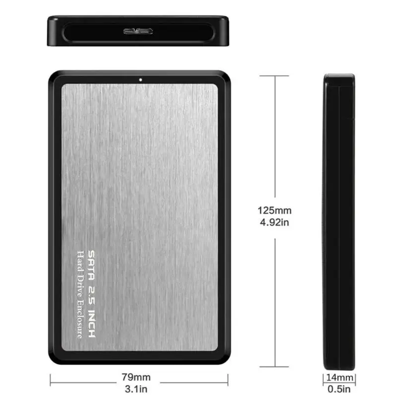 2 5 дюймов 5Gbps жесткий диск чехол USB 3 0 SATA адаптер внешнего жесткого диска для SSD