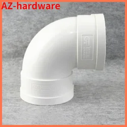 PVC White Drain pipe 90 degree Elbow Inner diameter 50-200mm drain pipe fittings fittings connector Kitchen Drain Fittings 1 Pcs