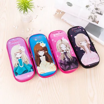 

Multi-function Pencil Bag Flower Girl Stationery Box For Men And Women With Large Capacity Stationery Pencil Case