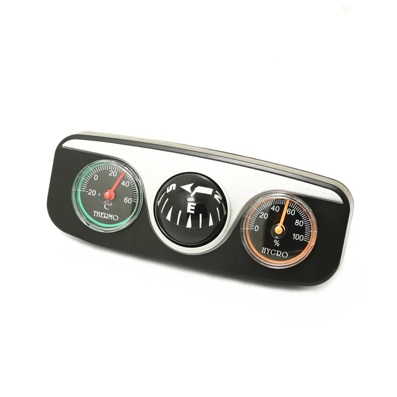 Car Vehicle Navigation Ball Compass Thermometer Hygrometer Interior
