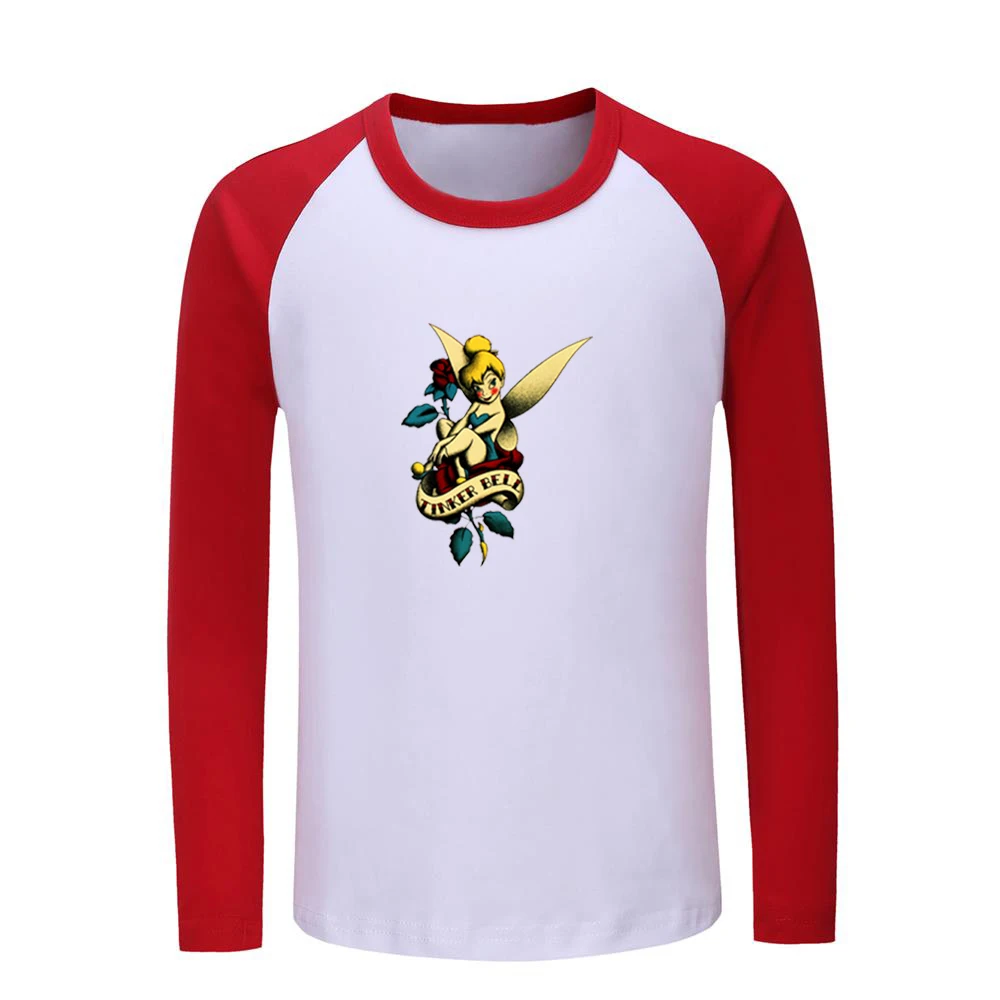 Милые детские футболки с изображением Динь-Динь и роз Детские футболки с графическим принтом топы для мальчиков и девочек, рождественский подарок