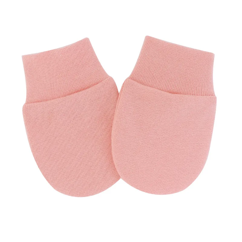 Multicolor Anti Scratching baby Gloves for Newborn Protection Face Scratch Pure cotton solid color newborn Mittens accessories