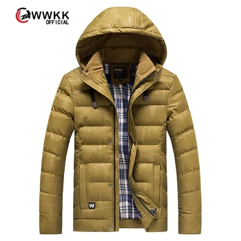 

WWKK 2020 Winter Down Parkas Mens Quality Thermal Thick Parka Male Warm Outwear Fashion White Duck Down Jacket Men Coats L-4XL