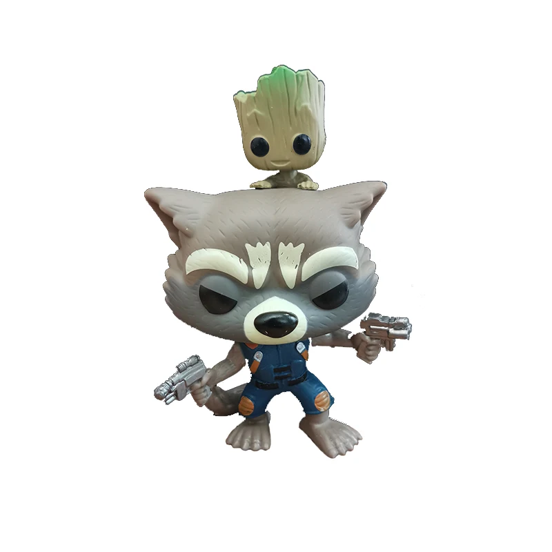 FUNKO POP Marvel ракета енот Грут поп Funko Originais Фигурки Коллекция Модель Детские игрушки для детей 3F88