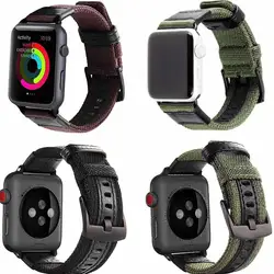 Нейлоновый ремешок для apple watch 5 ремешок 42 мм/38 мм/44 мм/40 мм наручный ремешок для iwatch series 4 3 2 1 браслет