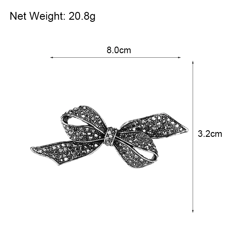 H730418X抹黑水钻蝴蝶结胸针 (16)