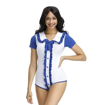 

ABDL Bodysuit Adult Baby Cosplay Onesie Skirt Set Diaper Lover (ABDL) Snap Crotch Romper Onesie Pajamas