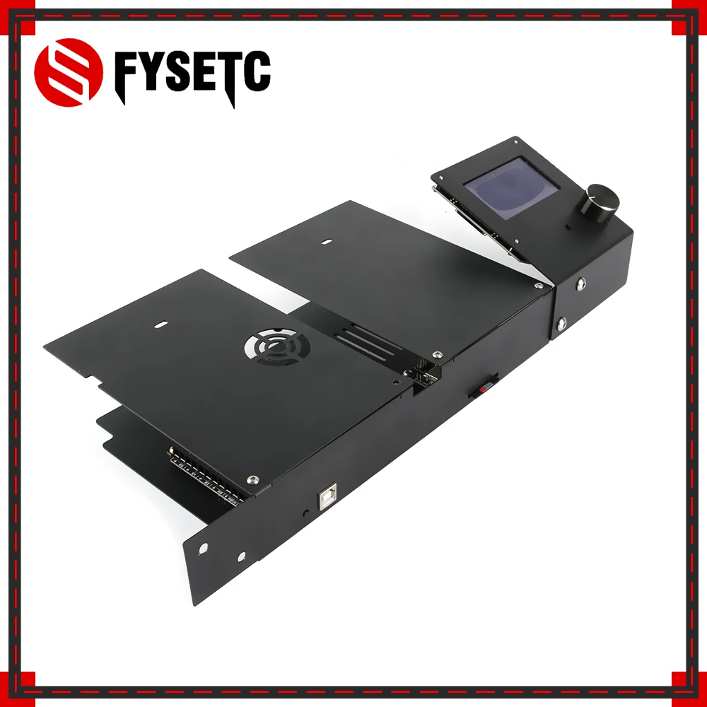 FYSETC F6 V1.3 материнская плата+ 6 шт. TMC2208 Драйвер шагового двигателя+ Универсальный 12864 ЖК-Дисплей Чехол для Creality Ender 3 Ender-3