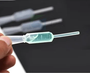 

250pcs 3ml Plastic Disposable Graduated pipette Laboratory Polyethylene Makeup Tools