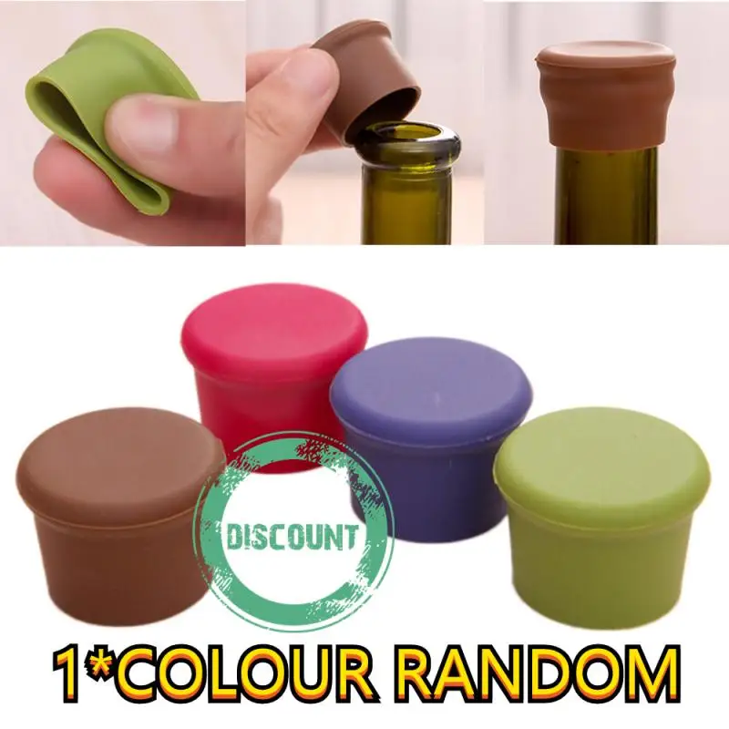 SiliconeBottleCapsBeerWineOilWaterSodaFreshSaverStopper