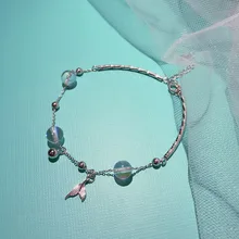 925 серебряный браслет маленькая толпа Дизайн Хрустальный Браслет европейский и американский темперамент высокое качество ювелирные изделия леди рыбий хвост