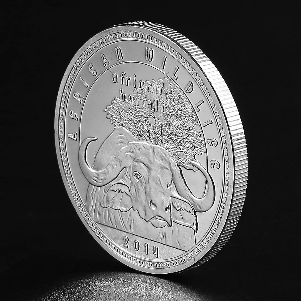 Zambia Republic 1OZ Silver Coin African Wildlife Buffalo Animal Commemorative Collection | Дом и сад