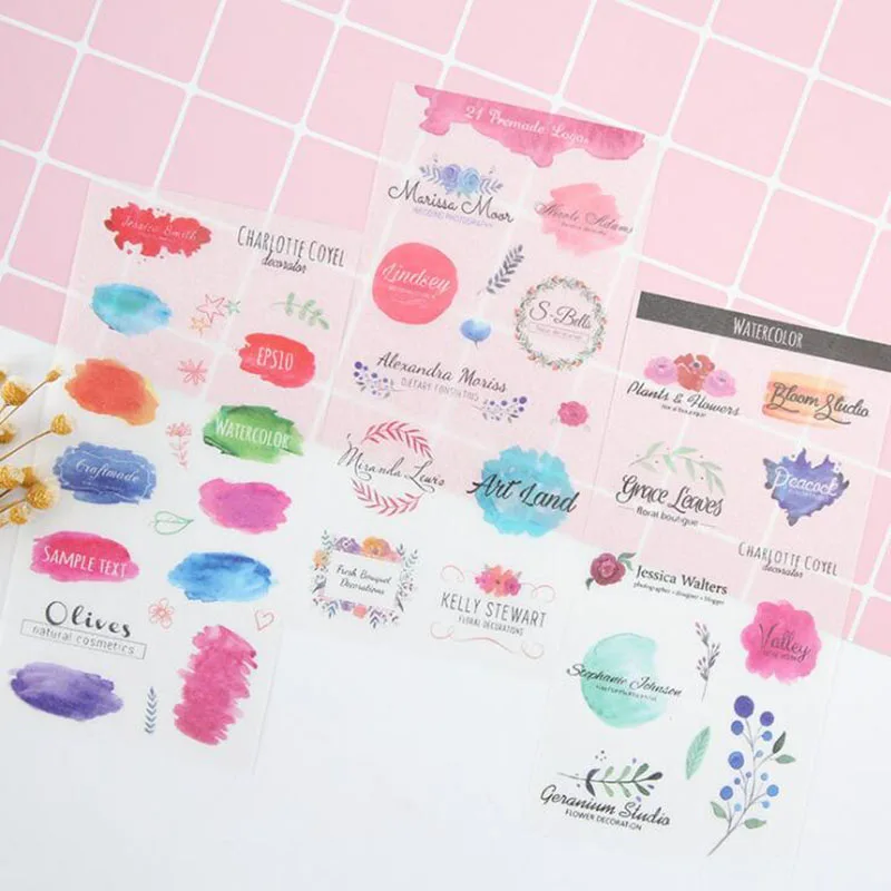 6 шт./пакет оригинальные с сердцем водонепроницаемые наклейки художественные для