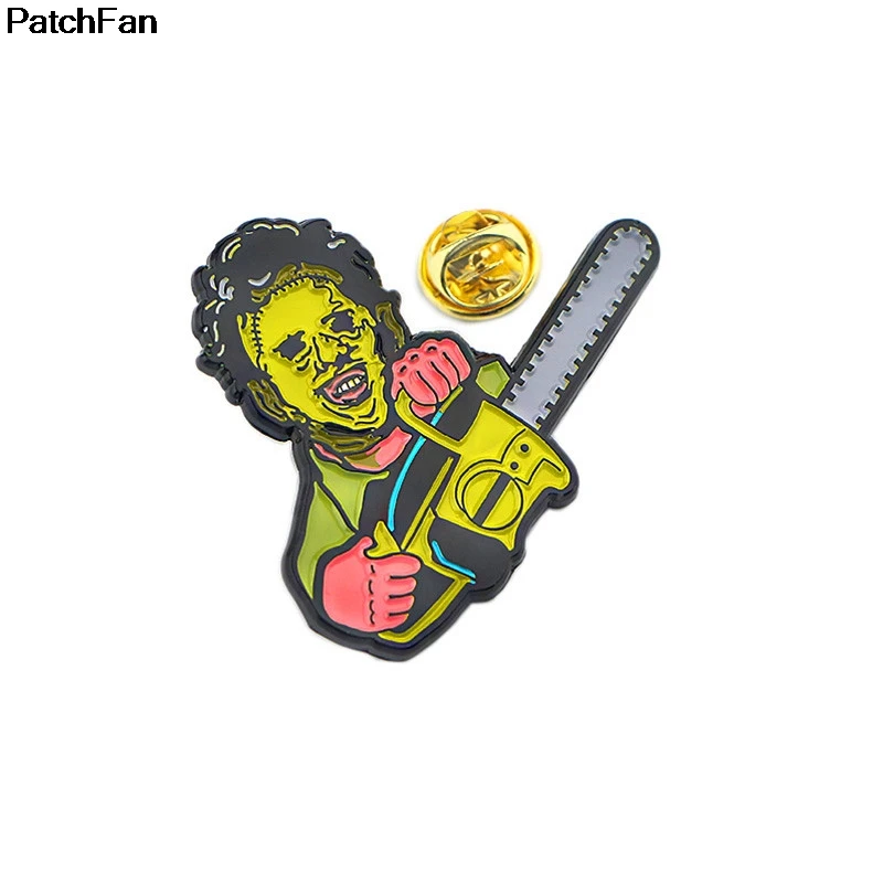 Patchfan пилы фильм триллер цинковые шпильки para рюкзак одежда медаль для сумки нашивка на рубашку броши для мужчин и женщин A2406
