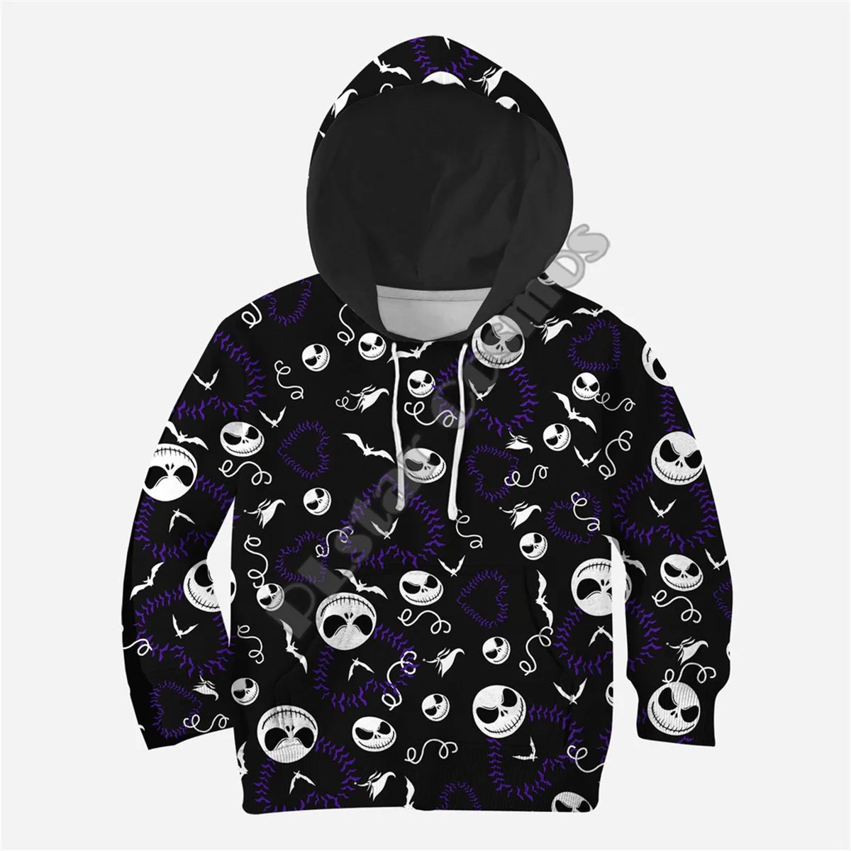 

Kids Set The Nightmare Before Christmas Jack Skull 3d printed Hoodies tshirt Pullover Funny Sweatshirt Cosplay costumes style-6