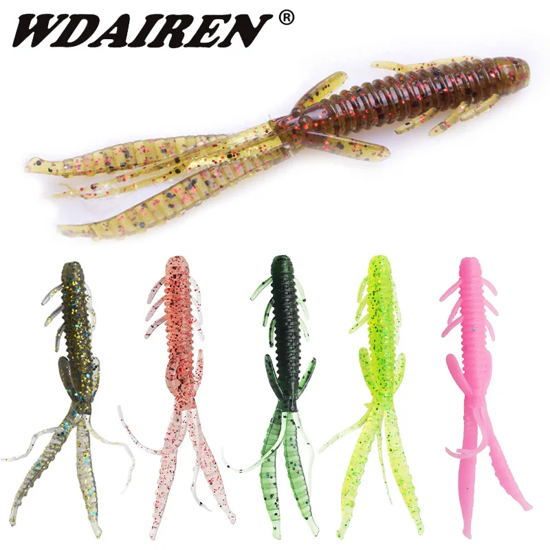 Приманка рыболовная Мягкая силиконовая 75 мм 1 8 г 5 шт./лот|crank bait|fishing lure softsoft baits |