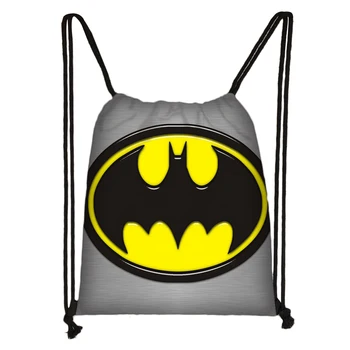

Custom Bat Drawstring Daypack Kids Satchel Casual Backpack Teenager Storage Bag Women Men 32x38cm*200611-7