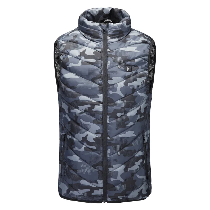 camouflage ZYNNEVA, зимний жилет с подогревом, для мужчин и женщин, USB, самонагревающийся жилет, для улицы, Camfouflage, пальто, Термальный, для пешего туризма, нагревательная одежда, GC1158 - Цвет: camouflage