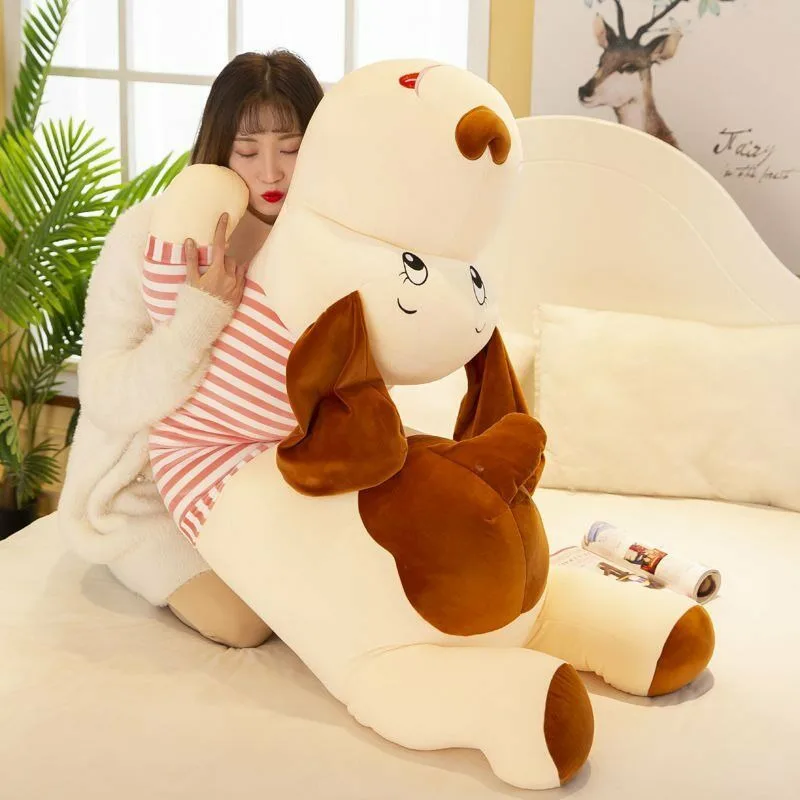 63" Giant Dog Plush Toy Big Dog Pillow Bed Pillow Soft Stuffed Animals Toy Gift Stuffed Animals