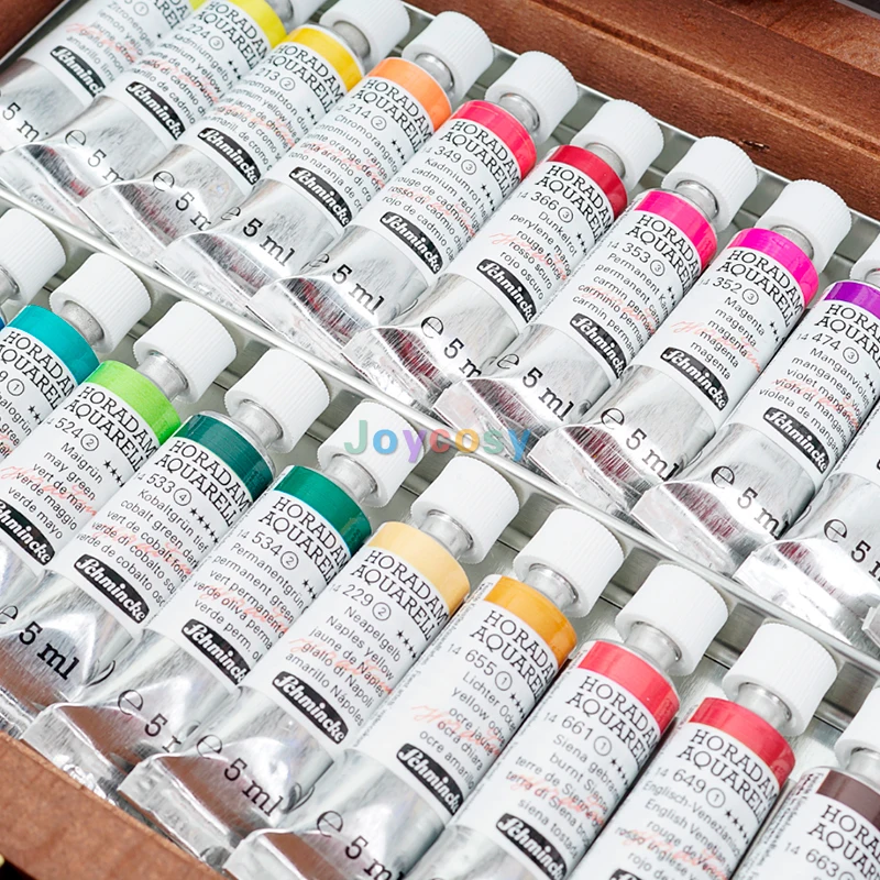 Water Color Paint Set - 18 Colors w/ Wooden Box