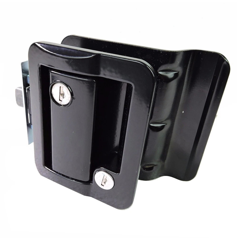 

Panel Door Lock With Deadbolt Cabinet RV Car Pull Type Durable Paddle Entry Trailer Practical Accessory Zinc Alloy Latch Handle