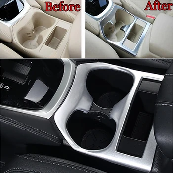 

1 Piece Matte Car Center Console Cup Holder Cover Trim For Nissan X-Trail Rogue 2014-16 Center Console Cup Holder Trim
