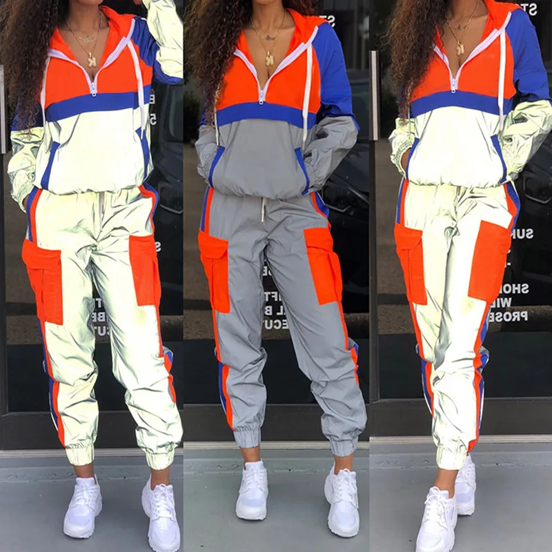 reflective womens tracksuit