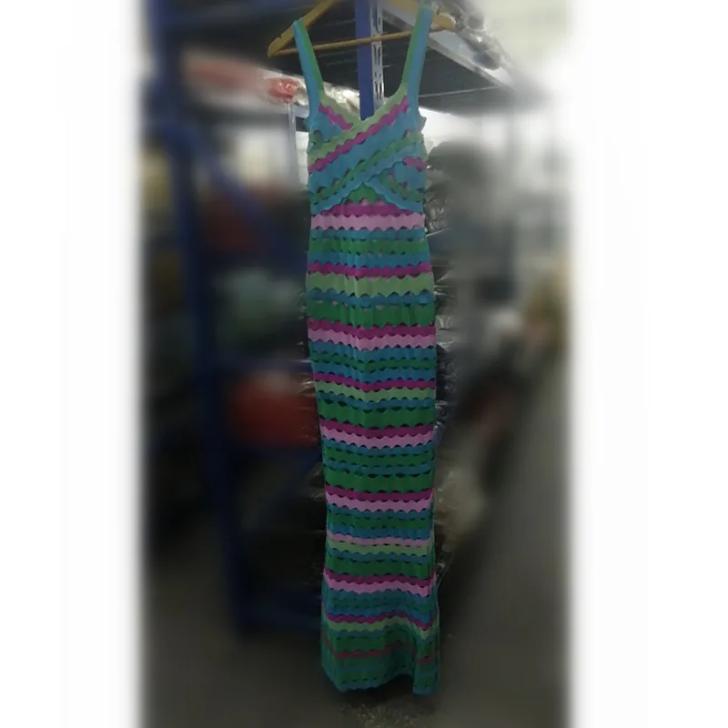 Элегантное зеленое цветное лоскутное вечернее длинное платье vestido robe, женские платья для выпускного вечера, вечернее платье, тяжелое Бандажное платье - Цвет: Зеленый