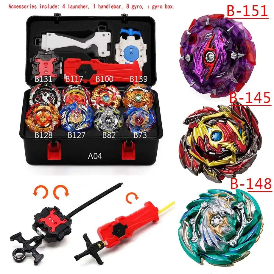Набор топов пусковые установки B153 Beyblade Arena волчок металлический бой Bey Blade металл взрыв Bayblade Стадион Детский подарок классическая игрушка