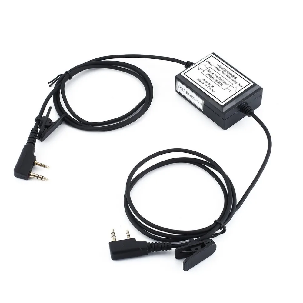 

Two Way Radio Repeater Relay Box DIY for Ham Transceivers Scaner 2 Pin Baofeng M plug