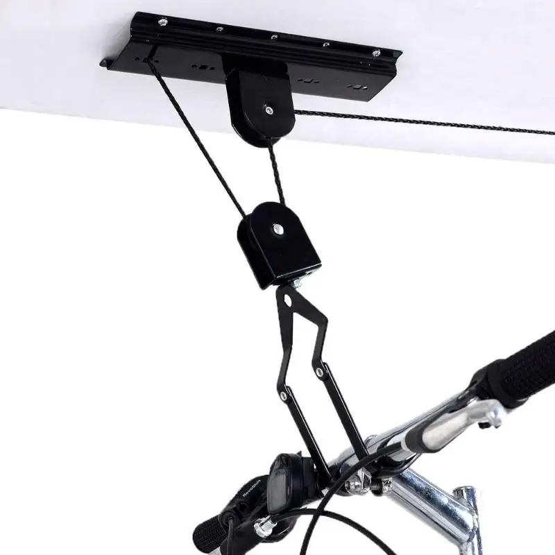 Подъемник для велосипеда, потолочный подъемник для хранения гаража, вешалка, шкив, аксессуары для велосипедной стойки, подъемник в сборе