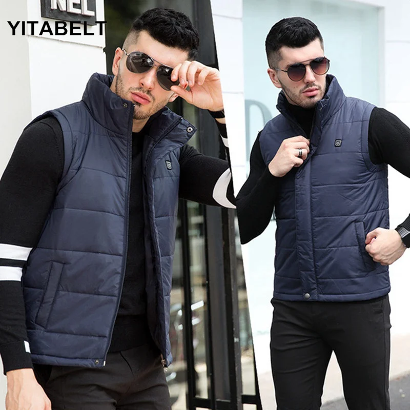 

Smart Fever Vest Male USB Charging Heating Vest Winter Warm Cotton Vest Heating Suit